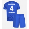 Camiseta Bayer Leverkusen Jarell Quansah #4 Tercera Equipación Replica 2025-26 para niños mangas cortas (+ Pantalones cortos)